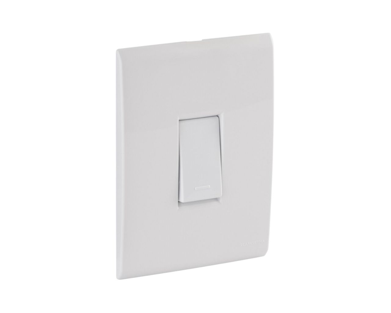 CONJUNTO 4X2 COM 2 INTERRUPTORES SIMPLES TRAMONTINA LIZ 10A 250V BRANCO