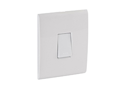 CONJUNTO 4X2 COM 2 INTERRUPTORES SIMPLES TRAMONTINA LIZ 10A 250V BRANCO