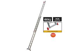 ESCADA ALUMÍNIO EXTENSIVA DUPLA 15X2 DEGRAUS